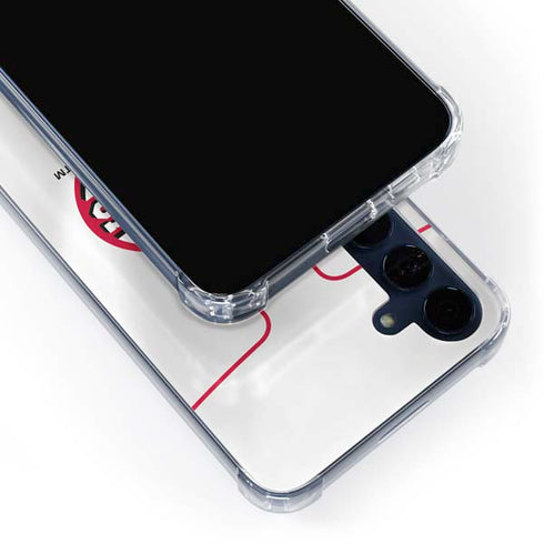 MLB Cincinnati Reds Home Jersey Galaxy A55 5G Clear Case