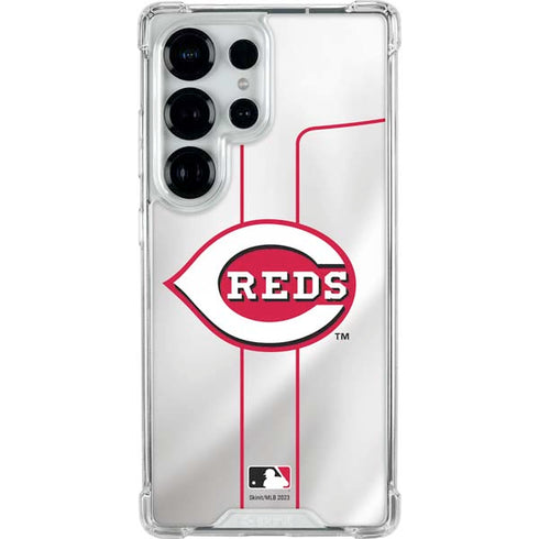 MLB Cincinnati Reds Home Jersey Galaxy S25 Ultra Clear Case