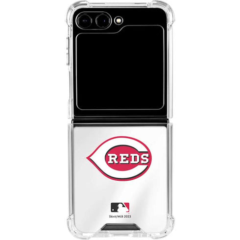 MLB Cincinnati Reds Home Jersey Galaxy Z Flip6 Clear Case