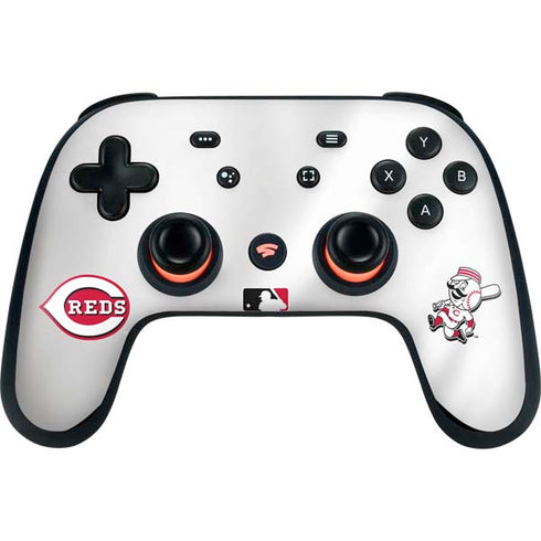 MLB Cincinnati Reds Home Jersey Google Stadia Controller Skin