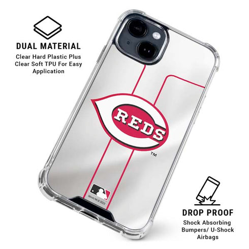 MLB Cincinnati Reds Home Jersey iPhone 15 Clear Case