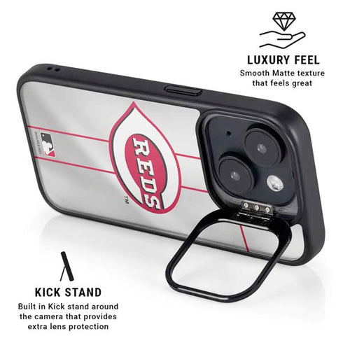 MLB Cincinnati Reds Home Jersey iPhone 15 Kickstand Case