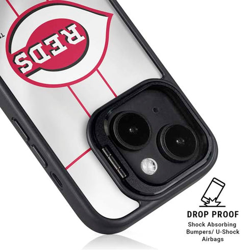 MLB Cincinnati Reds Home Jersey iPhone 15 Kickstand Case