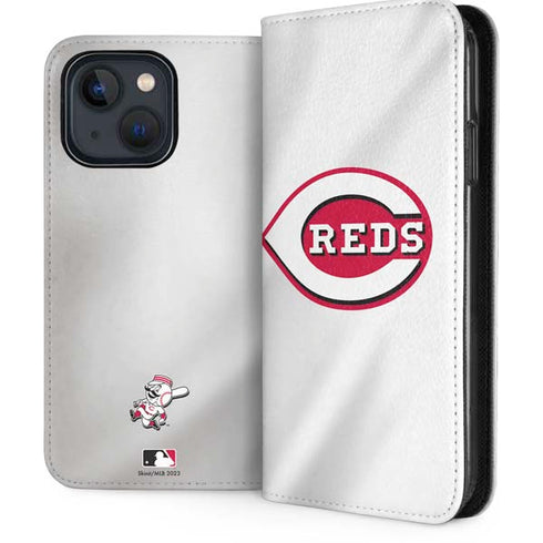 MLB Cincinnati Reds Home Jersey iPhone 15 Plus Folio Case