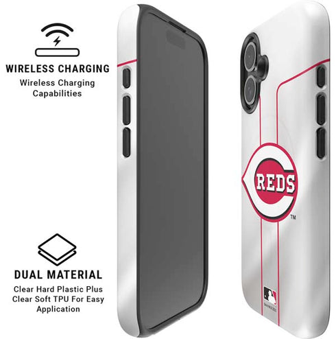 MLB Cincinnati Reds Home Jersey iPhone 16 Magsafe Impact Case