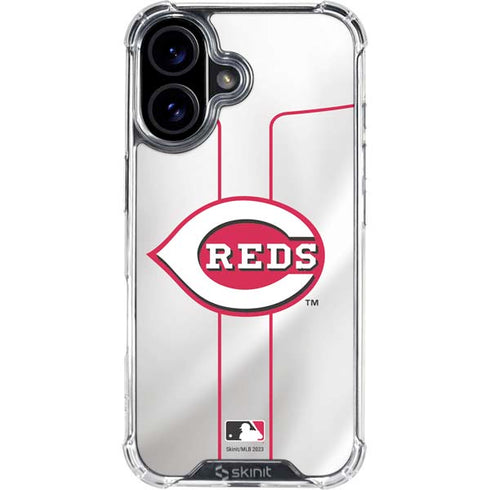 MLB Cincinnati Reds Home Jersey iPhone 16 Plus Clear Case