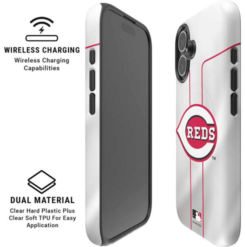 MLB Cincinnati Reds Home Jersey iPhone 16 Plus Magsafe Impact Case