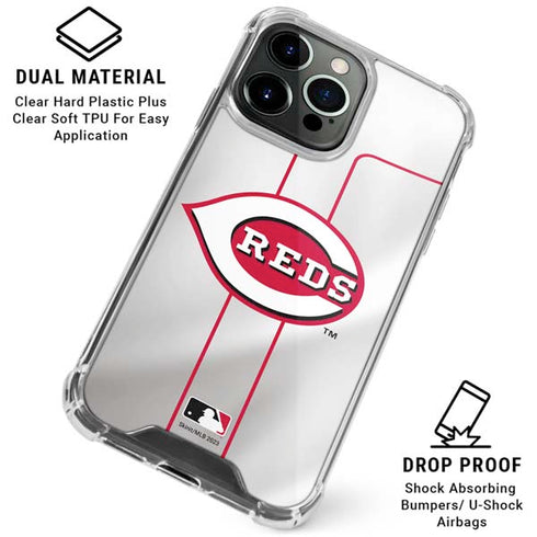 MLB Cincinnati Reds Home Jersey iPhone 16 Pro Clear Case