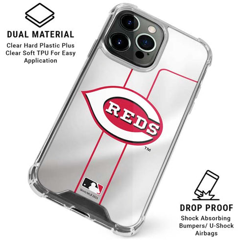 MLB Cincinnati Reds Home Jersey iPhone 16 Pro Max Clear Case
