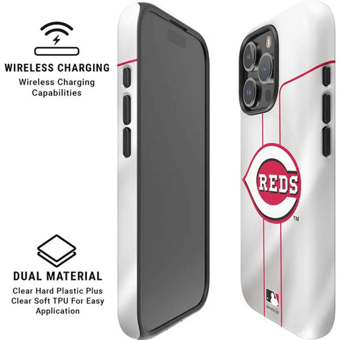 MLB Cincinnati Reds Home Jersey iPhone 16 Pro Max Magsafe Impact Case