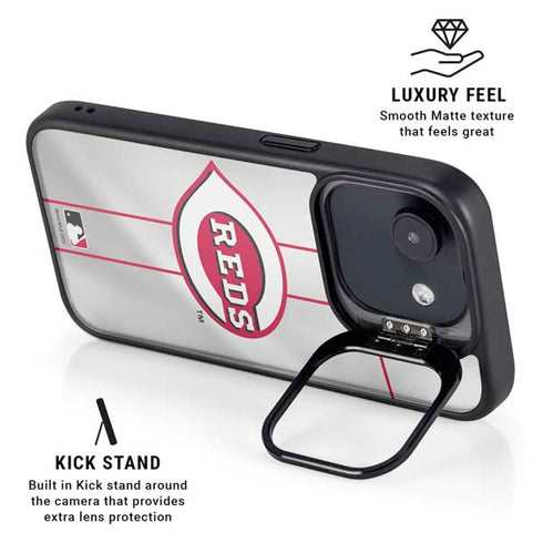 MLB Cincinnati Reds Home Jersey iPhone 16e Kickstand Case