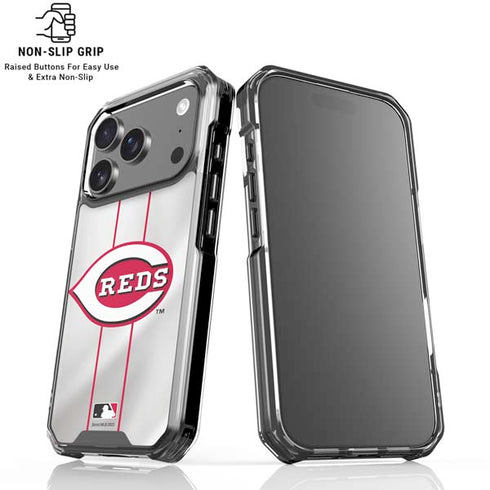 MLB Cincinnati Reds Home Jersey iPhone 18 Pro Clear Case