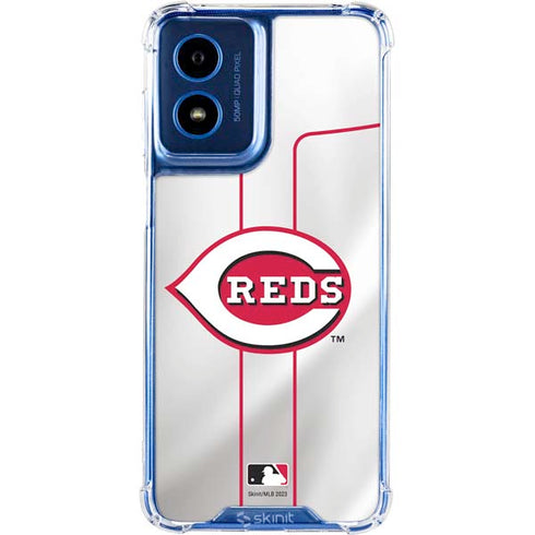 MLB Cincinnati Reds Home Jersey Moto G 5G (2024) Clear Case