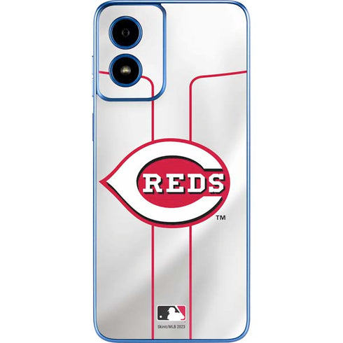 MLB Cincinnati Reds Home Jersey Moto G Play 4G (2024) Skin
