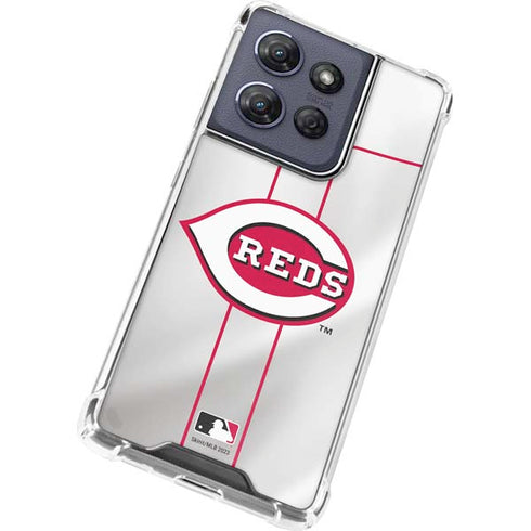 MLB Cincinnati Reds Home Jersey Moto G Play 5G (2025) Clear Case