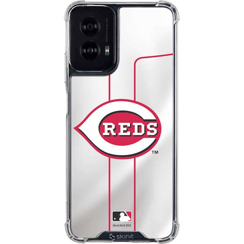 MLB Cincinnati Reds Home Jersey Moto G Power 5G (2024) Clear Case