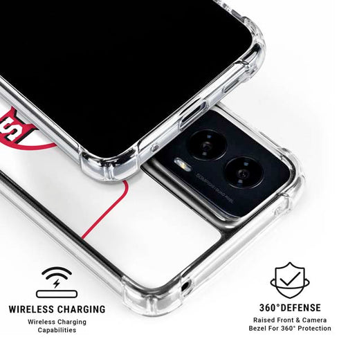 MLB Cincinnati Reds Home Jersey Moto G Power 5G (2024) Clear Case