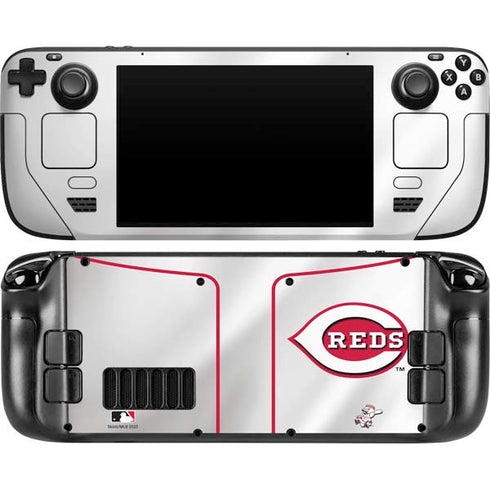 MLB Cincinnati Reds Home Jersey Steam Deck Handheld Gaming Computer OLED Skin