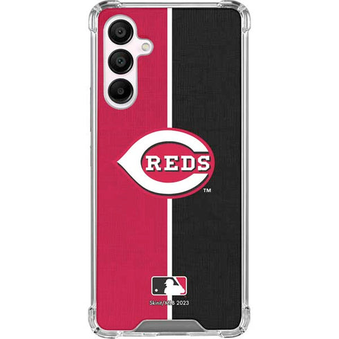 MLB Cincinnati Reds Split Galaxy A16 5G Clear Case