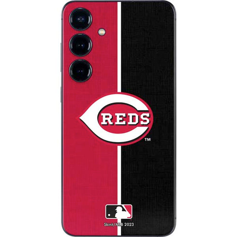 MLB Cincinnati Reds Split Galaxy A16 5G Skin