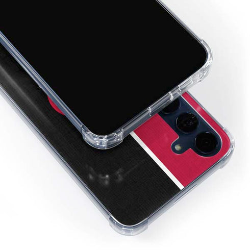 MLB Cincinnati Reds Split Galaxy A55 5G Clear Case