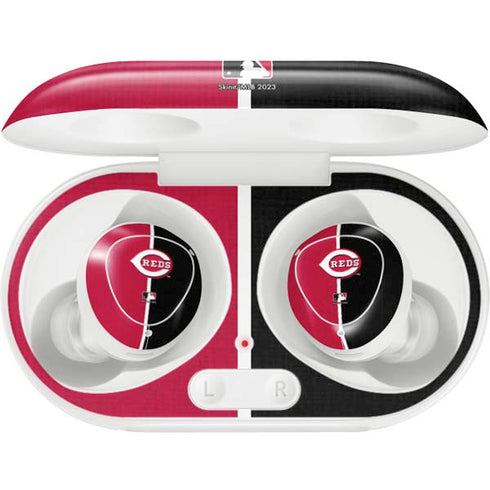 MLB Cincinnati Reds Split Galaxy Buds Plus Skin
