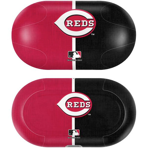 MLB Cincinnati Reds Split Galaxy Buds Plus Skin