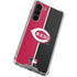 MLB Cincinnati Reds Split Galaxy S24 FE Clear Case