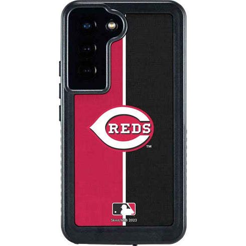 MLB Cincinnati Reds Split Galaxy S24 Waterproof Case