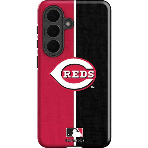 MLB Cincinnati Reds Split Galaxy S26 Impact Case