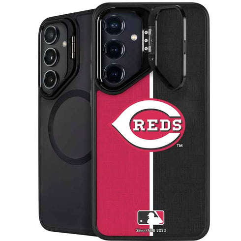 MLB Cincinnati Reds Split Galaxy S26 Kickstand Case