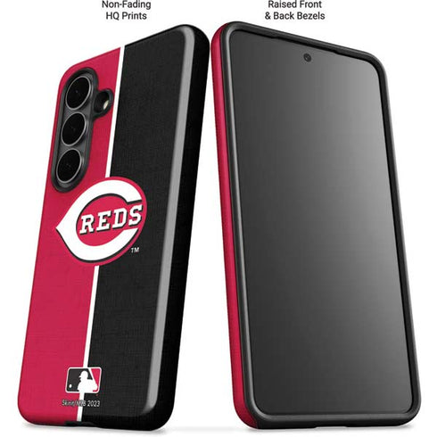 MLB Cincinnati Reds Split Galaxy S26 Plus Impact Case