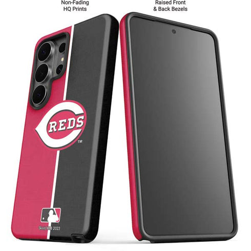 MLB Cincinnati Reds Split Galaxy S26 Ultra Impact Case