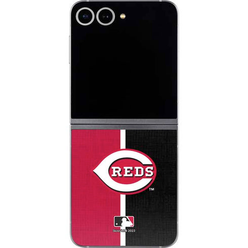 MLB Cincinnati Reds Split Galaxy Z Flip6 Skin