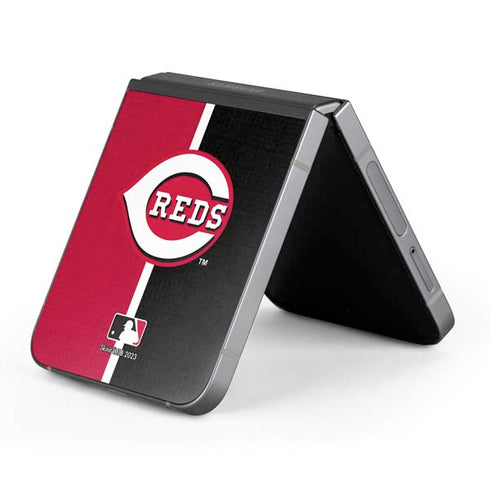 MLB Cincinnati Reds Split Galaxy Z Flip6 Skin