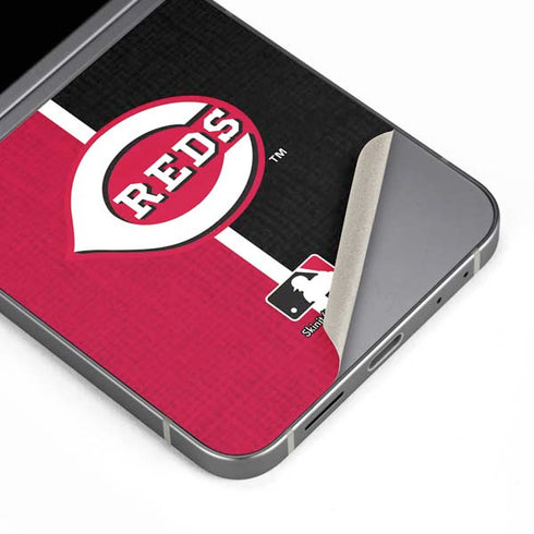 MLB Cincinnati Reds Split Galaxy Z Flip6 Skin