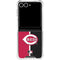 MLB Cincinnati Reds Split Galaxy Z Flip7 Clear Case