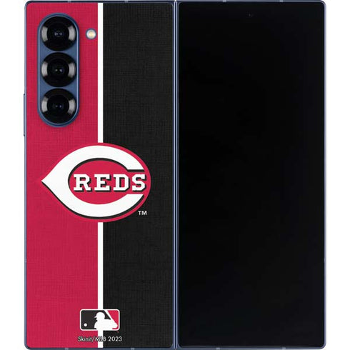 MLB Cincinnati Reds Split Galaxy Z Fold6 Skin