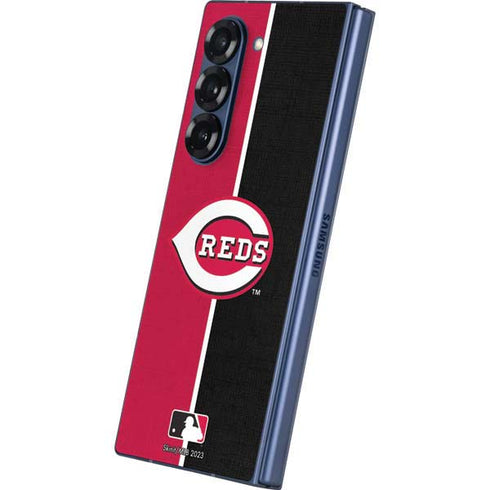 MLB Cincinnati Reds Split Galaxy Z Fold6 Skin