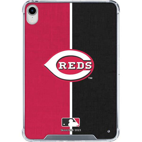 MLB Cincinnati Reds Split iPad 11th Gen (2025) Clear Case