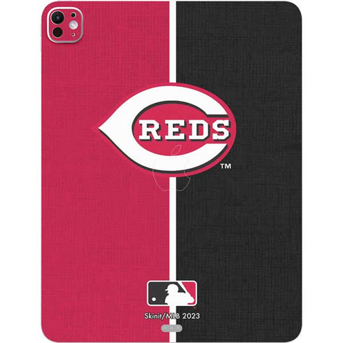 MLB Cincinnati Reds Split iPad Pro 13in M4 (2024) Skin