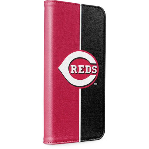 MLB Cincinnati Reds Split iPhone 15 Folio Case