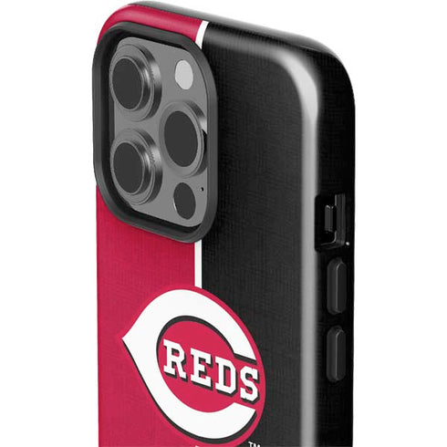 MLB Cincinnati Reds Split iPhone 15 Pro Impact Case