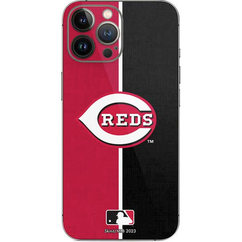 MLB Cincinnati Reds Split iPhone 15 Pro Max Skin