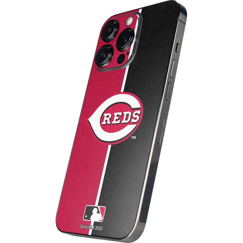 MLB Cincinnati Reds Split iPhone 15 Pro Max Skin