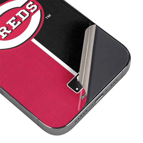 MLB Cincinnati Reds Split iPhone 15 Pro Max Skin