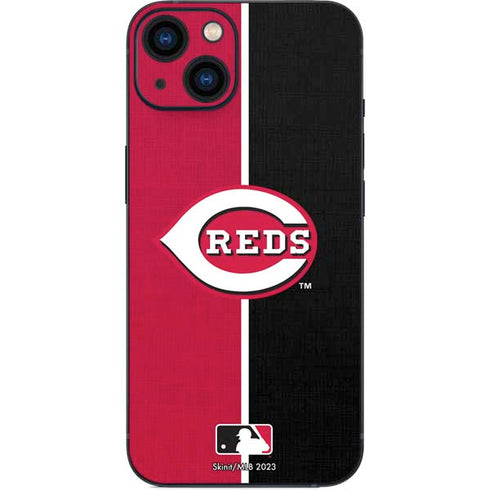 MLB Cincinnati Reds Split iPhone 15 Skin