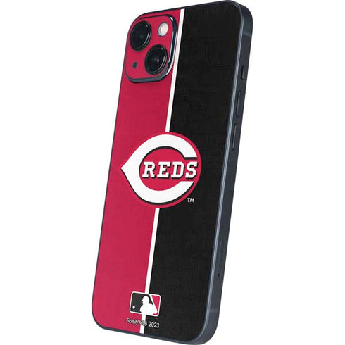 MLB Cincinnati Reds Split iPhone 15 Skin