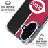 MLB Cincinnati Reds Split iPhone 16 Clear Case
