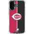 MLB Cincinnati Reds Split iPhone 16 Plus Clear Case
